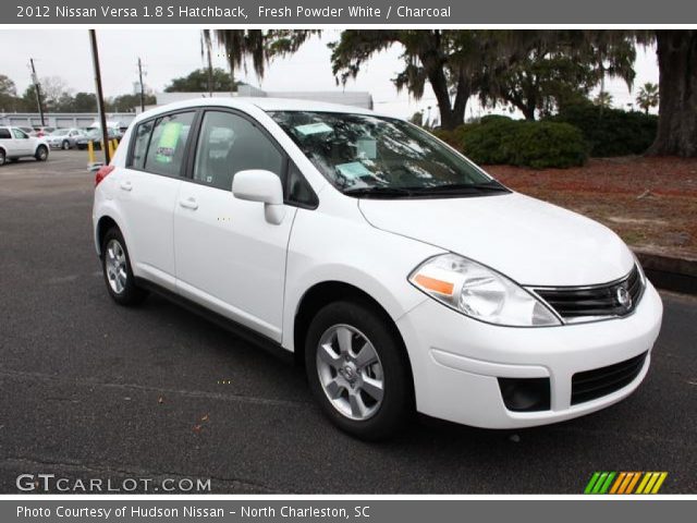 2012 Nissan Versa 1.8 S Hatchback in Fresh Powder White