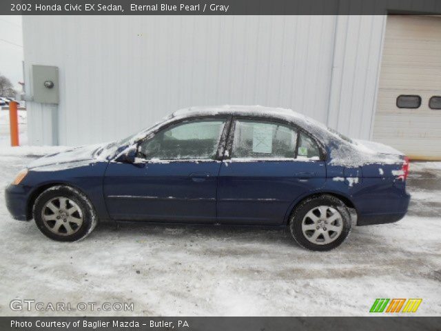 2002 Honda Civic EX Sedan in Eternal Blue Pearl