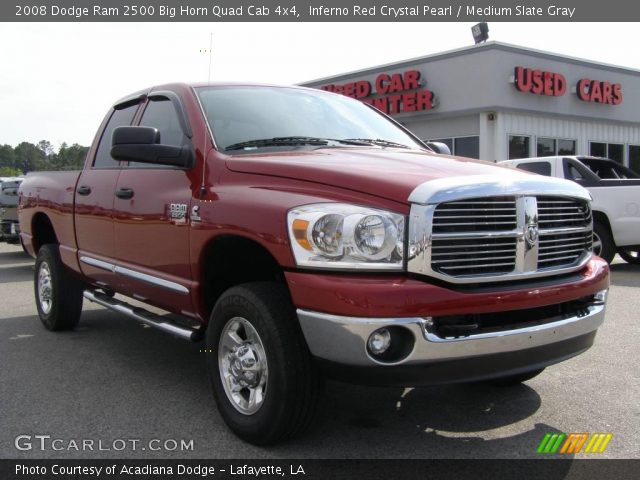 2008 Dodge Ram 2500 Big Horn Quad Cab 4x4 in Inferno Red Crystal Pearl