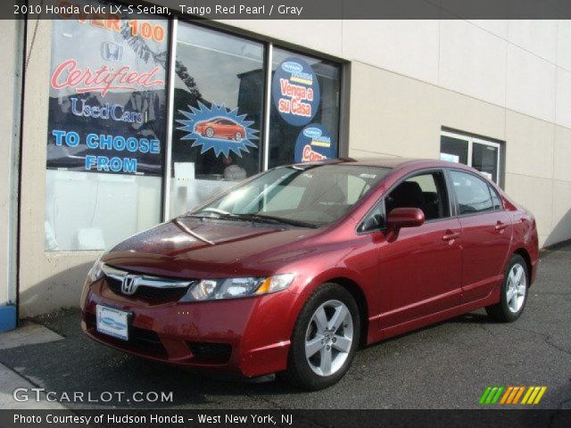 2010 Honda Civic LX-S Sedan in Tango Red Pearl