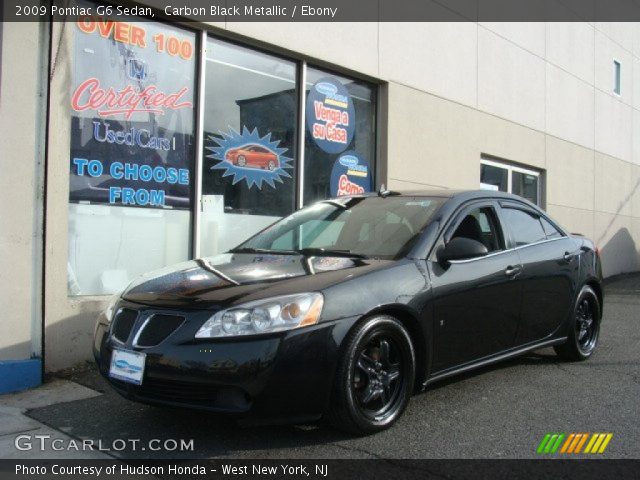 2009 Pontiac G6 Sedan in Carbon Black Metallic