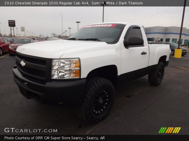 2010 Chevrolet Silverado 1500 Regular Cab 4x4 in Summit White