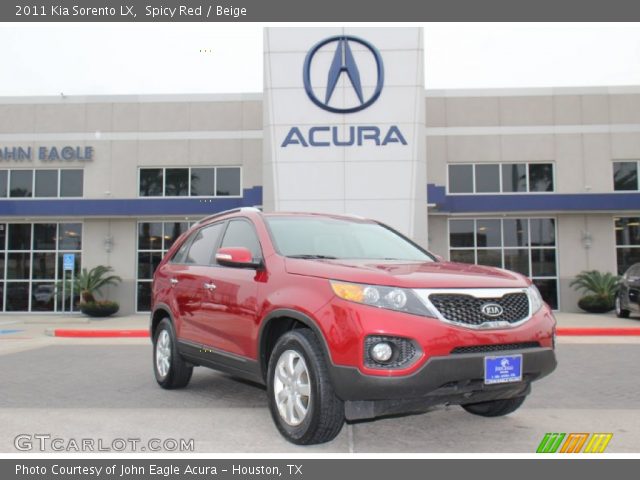 2011 Kia Sorento LX in Spicy Red