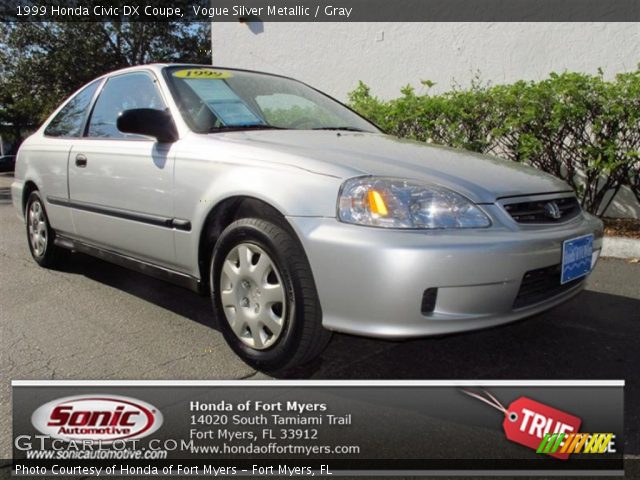 1999 Honda Civic DX Coupe in Vogue Silver Metallic