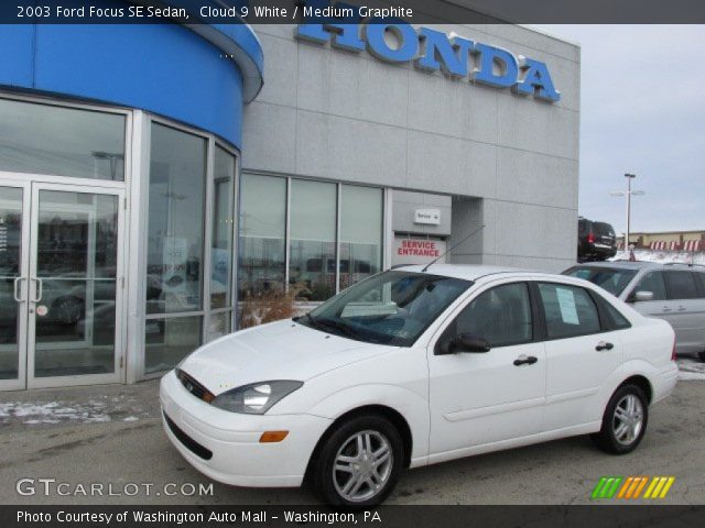 2003 Ford Focus SE Sedan in Cloud 9 White