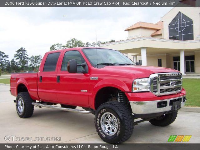 2006 Ford F250 Super Duty Lariat FX4 Off Road Crew Cab 4x4 in Red Clearcoat