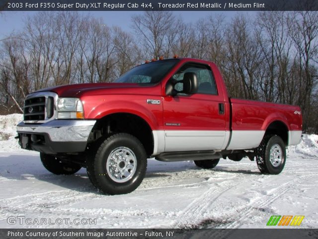 2003 Ford F350 Super Duty XLT Regular Cab 4x4 in Toreador Red Metallic