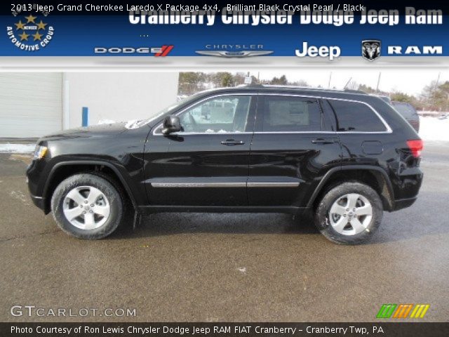 2013 Jeep Grand Cherokee Laredo X Package 4x4 in Brilliant Black Crystal Pearl