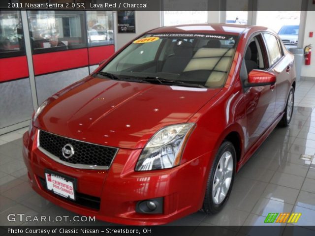2011 Nissan Sentra 2.0 SR in Lava Red