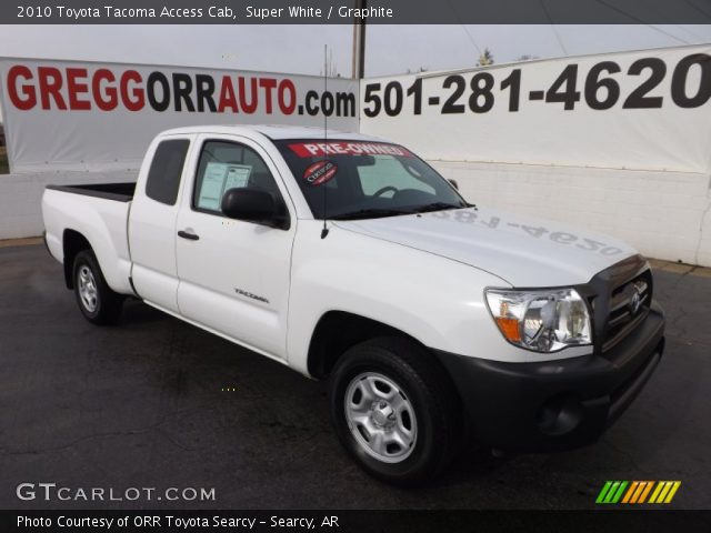 2010 Toyota Tacoma Access Cab in Super White