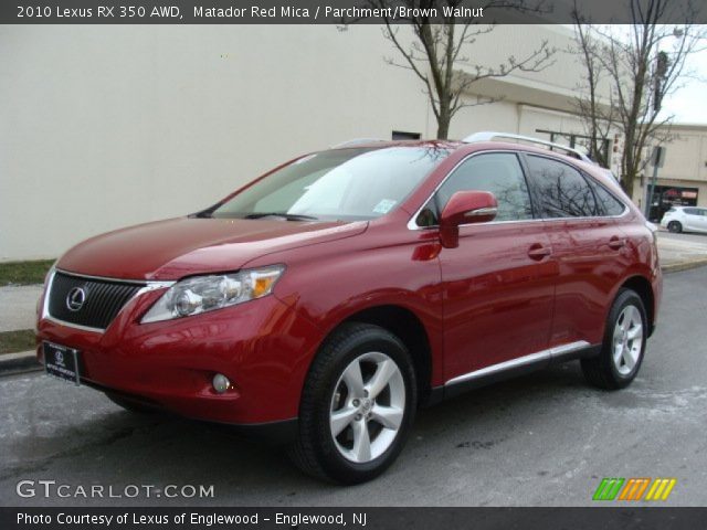 2010 Lexus RX 350 AWD in Matador Red Mica