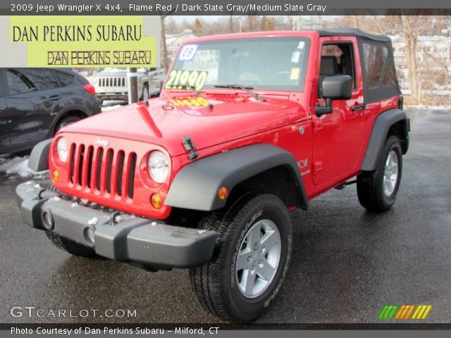 2009 Jeep Wrangler X 4x4 in Flame Red