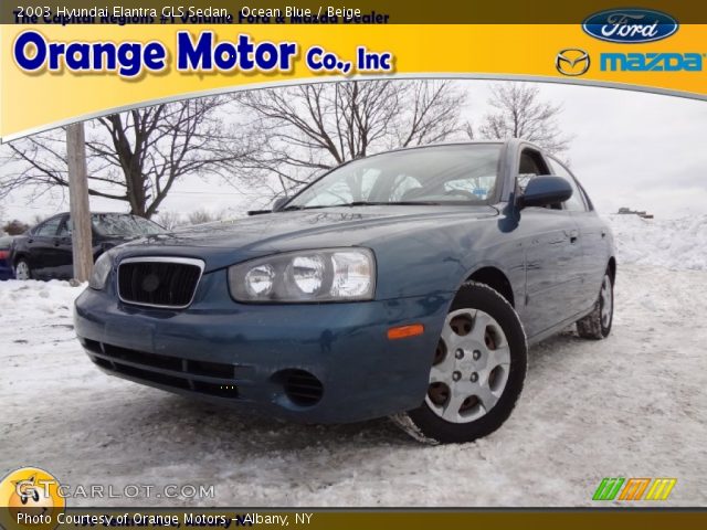 2003 Hyundai Elantra GLS Sedan in Ocean Blue