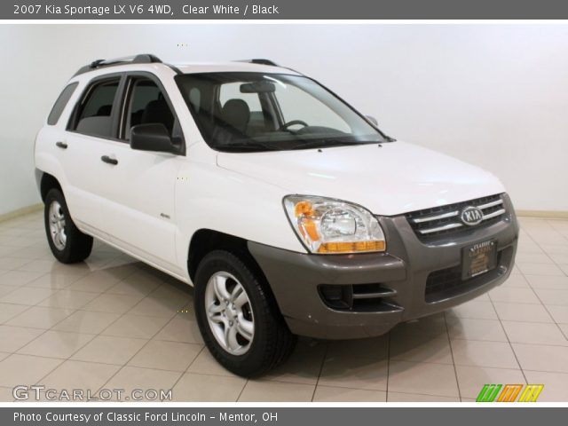 2007 Kia Sportage LX V6 4WD in Clear White