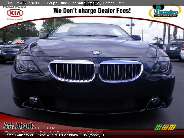 2005 BMW 6 Series 645i Coupe in Black Sapphire Metallic