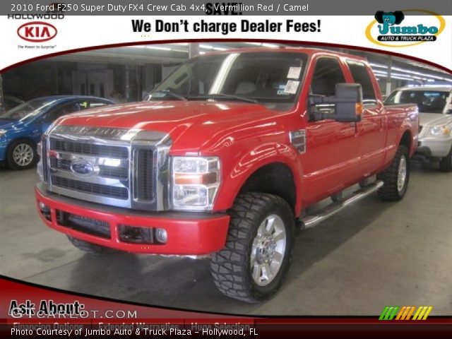 2010 Ford F250 Super Duty FX4 Crew Cab 4x4 in Vermillion Red
