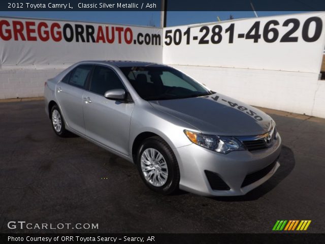 2012 Toyota Camry L in Classic Silver Metallic