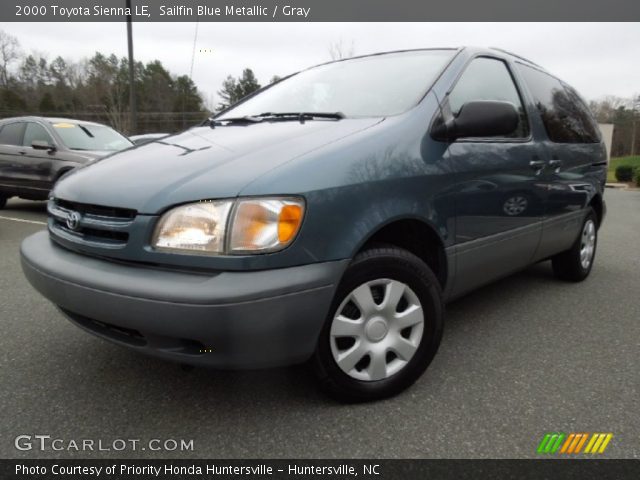 2000 Toyota Sienna LE in Sailfin Blue Metallic