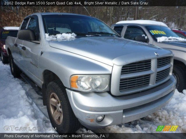2002 Dodge Ram 1500 Sport Quad Cab 4x4 in Bright Silver Metallic