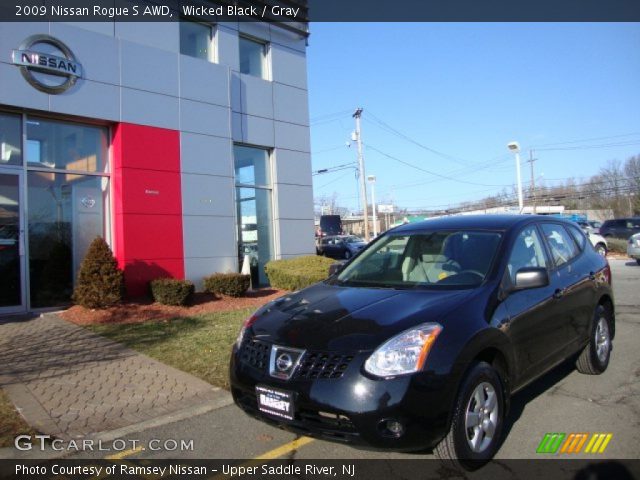 2009 Nissan Rogue S AWD in Wicked Black