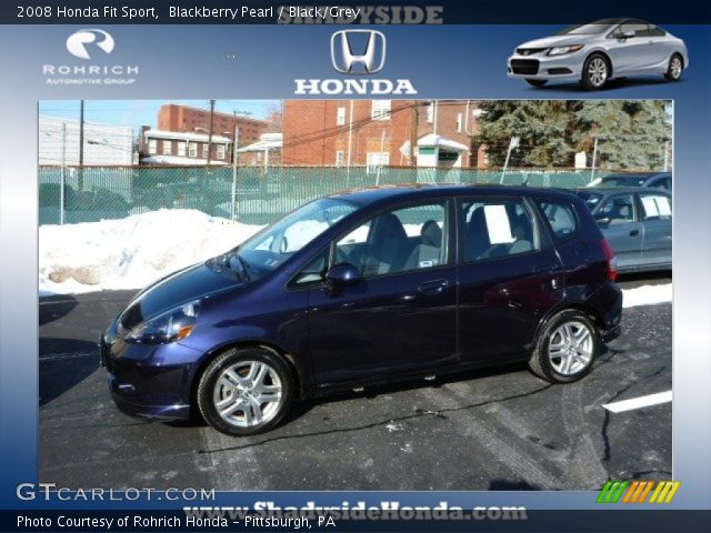 2008 Honda Fit Sport in Blackberry Pearl