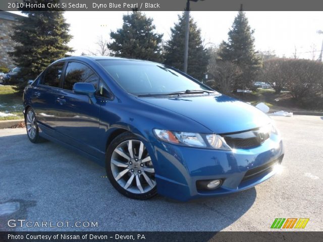 2010 Honda Civic Si Sedan in Dyno Blue Pearl