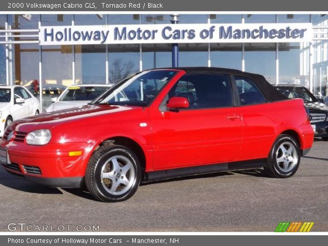 2000 Volkswagen Cabrio GLS in Tornado Red