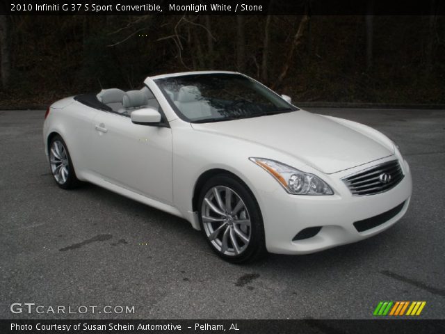 2010 Infiniti G 37 S Sport Convertible in Moonlight White