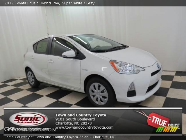 2012 Toyota Prius c Hybrid Two in Super White