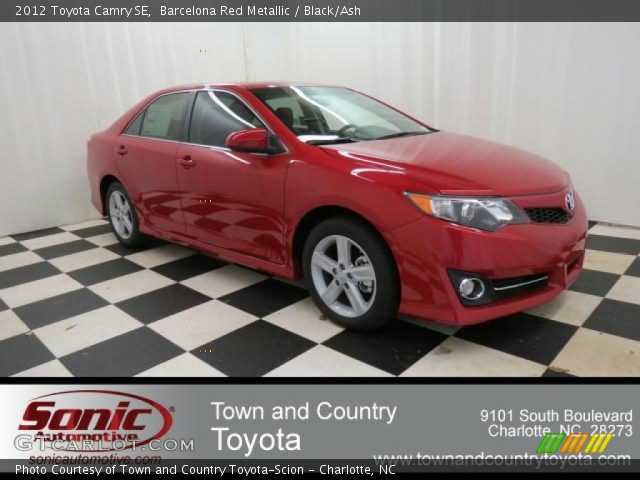 2012 Toyota Camry SE in Barcelona Red Metallic