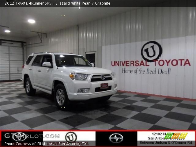 2012 Toyota 4Runner SR5 in Blizzard White Pearl