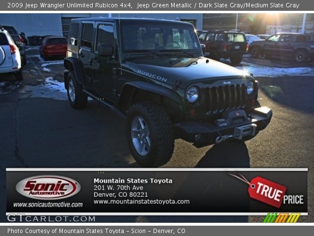 2009 Jeep Wrangler Unlimited Rubicon 4x4 in Jeep Green Metallic
