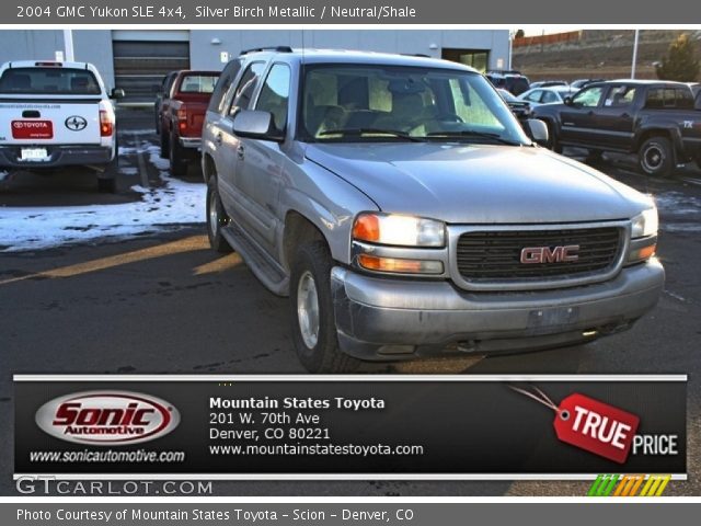 2004 GMC Yukon SLE 4x4 in Silver Birch Metallic