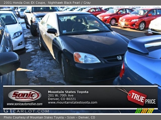 2001 Honda Civic EX Coupe in Nighthawk Black Pearl