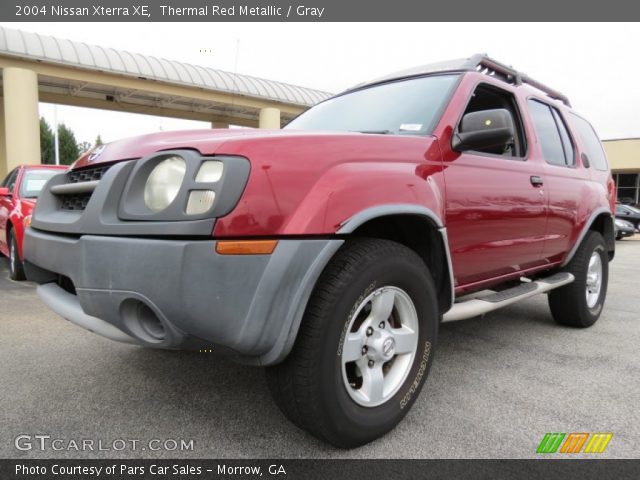 2004 Nissan Xterra XE in Thermal Red Metallic