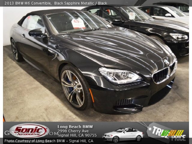 2013 BMW M6 Convertible in Black Sapphire Metallic