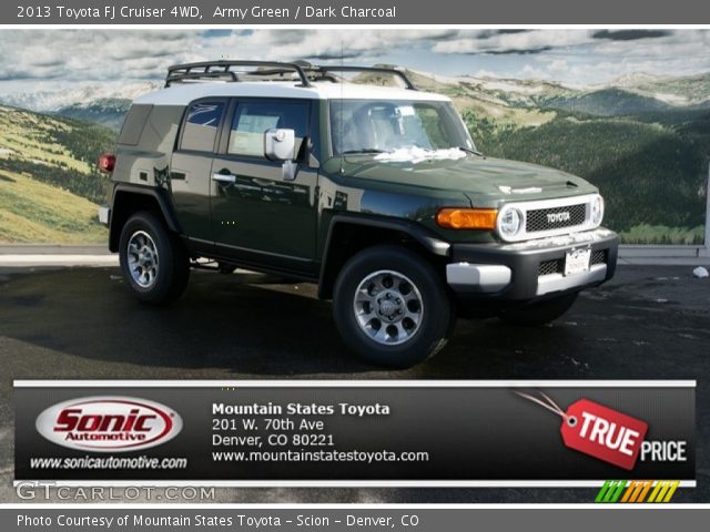 2013 Toyota FJ Cruiser 4WD in Army Green