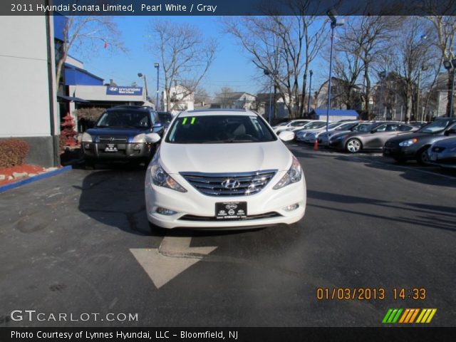 2011 Hyundai Sonata Limited in Pearl White