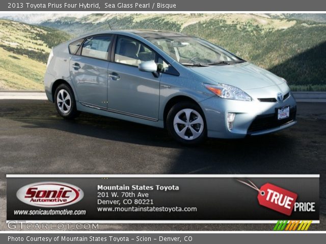 2013 Toyota Prius Four Hybrid in Sea Glass Pearl