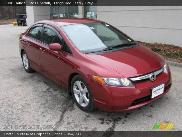 2006 Honda Civic LX Sedan in Tango Red Pearl