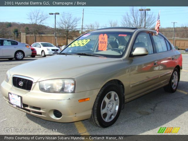 2001 Hyundai Elantra GLS in Champagne