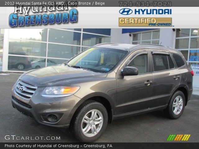 2012 Hyundai Santa Fe GLS AWD in Cabo Bronze