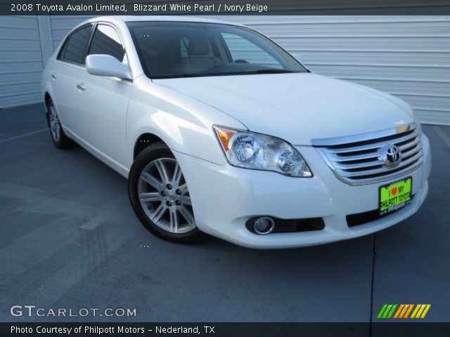 2008 Toyota Avalon Limited in Blizzard White Pearl