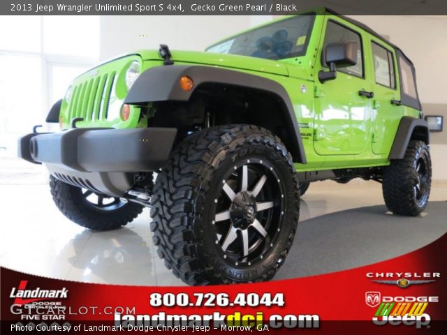 2013 Jeep Wrangler Unlimited Sport S 4x4 in Gecko Green Pearl