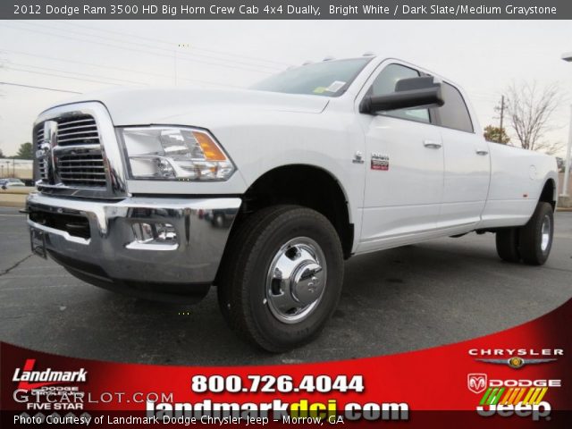 2012 Dodge Ram 3500 HD Big Horn Crew Cab 4x4 Dually in Bright White