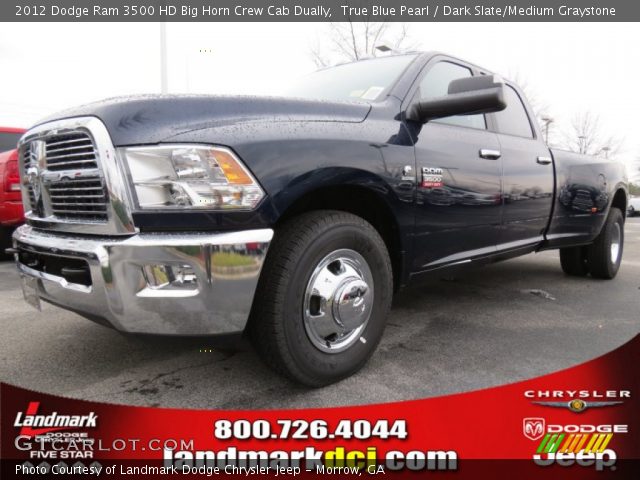 2012 Dodge Ram 3500 HD Big Horn Crew Cab Dually in True Blue Pearl