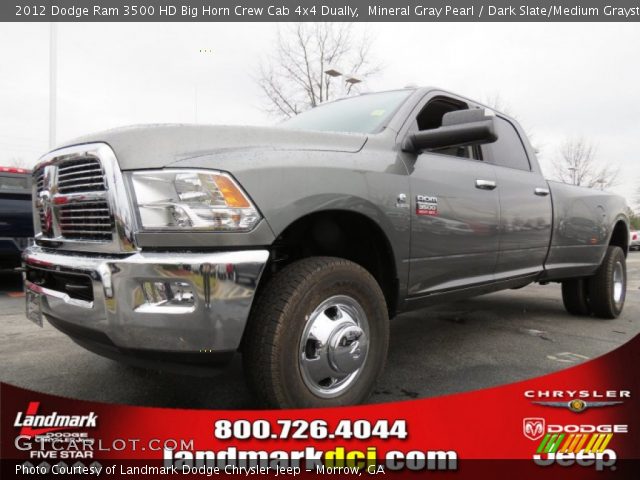 2012 Dodge Ram 3500 HD Big Horn Crew Cab 4x4 Dually in Mineral Gray Pearl