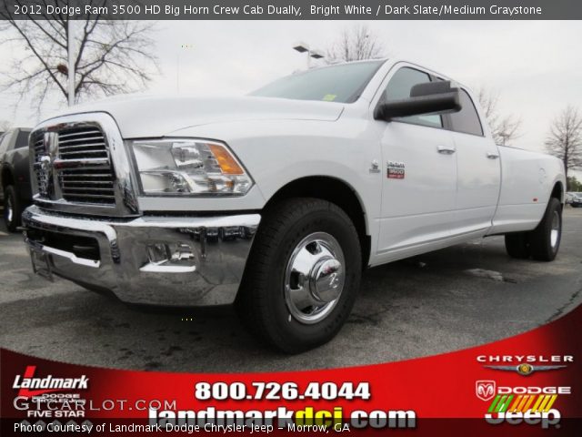 2012 Dodge Ram 3500 HD Big Horn Crew Cab Dually in Bright White