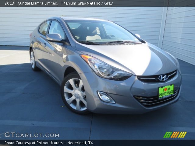 2013 Hyundai Elantra Limited in Titanium Gray Metallic