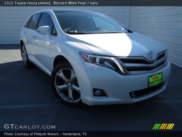 2013 Toyota Venza Limited in Blizzard White Pearl